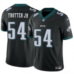 Men Philadelphia Eagles 54 Jeremiah Trotter Jr Black 2024 Draft F U S E Vapor Untouchable Limited Stitched Football Jersey