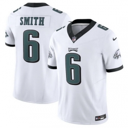 Men Philadelphia Eagles 6 DeVonta Smith White 2023 F.U.S.E. Vapor Untouchable Limited Stitched Football Jersey