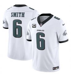 Men Philadelphia Eagles  6 DeVonta Smith White 2026 F U S E  2 Star C Patch Vapor Untouchable Limited Stitched Football Jersey