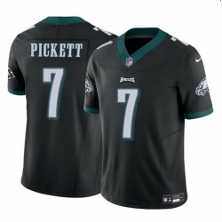 Men Philadelphia Eagles 7 Kenny Pickett Black 2023 F U S E Vapor Untouchable Limited Stitched Football Jersey