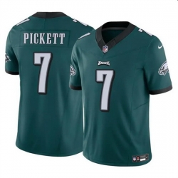 Men Philadelphia Eagles 7 Kenny Pickett Green 2023 F U S E Vapor Untouchable Limited Stitched Football Jersey