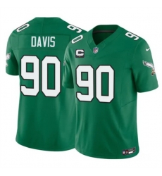 Men Philadelphia Eagles 90 Jordan Davis Kelly Green 2026 F U S E 1 Star C Patch Throwback Vapor Untouchable Limited Stitched Football Jersey Men Philadelphia Eagles 90 Jordan Davis Kelly Green 2026 F U S E 1 Star C Patch Throwback Vapor Untouchable Limited Stitched Football Jersey