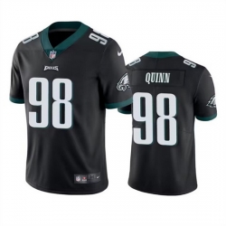 Men Philadelphia Eagles 98 Robert Quinn Black Vapor Untouchable Limited Stitched Jersey