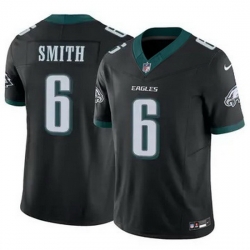 Men Philadelphia Eagles DeVonta Smith #6 Black F U S E Stitched NFL Jersey