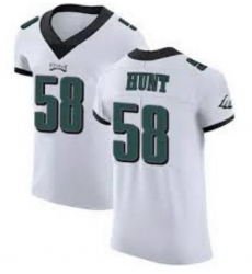 Men Philadelphia Eagles Nike Jalyx Hunt #58 White Stitched NFL Jersey Men Philadelphia Eagles Nike Jalyx Hunt #58 White Stitched NFL Jersey