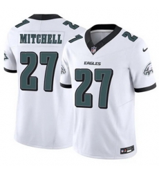 Men Philadelphia Eagles Quinyon Mitchell #27 White F U S E Stitched NFL Jersey