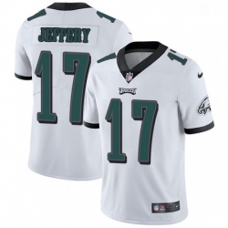 Mens Nike Philadelphia Eagles 17 Alshon Jeffery White Vapor Untouchable Limited Player NFL Jersey