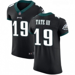 Mens Nike Philadelphia Eagles 19 Golden Tate III Black Vapor Untouchable Elite Player NFL Jersey