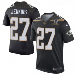 Mens Nike Philadelphia Eagles 27 Malcolm Jenkins Elite Black Team Irvin 2016 Pro Bowl NFL Jersey