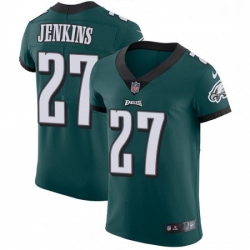 Mens Nike Philadelphia Eagles 27 Malcolm Jenkins Midnight Green Team Color Vapor Untouchable Elite Player NFL Jersey