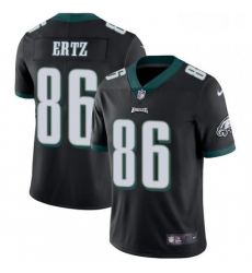 Mens Nike Philadelphia Eagles 86 Zach Ertz Black Alternate Vapor Untouchable Limited Player NFL Jersey