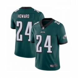 Mens Philadelphia Eagles 24 Jordan Howard Midnight Green Team Color Vapor Untouchable Limited Player Football Jersey