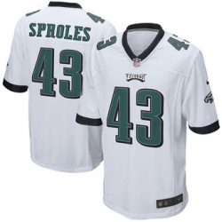 Mens Philadelphia Eagles Darren Sproles Nike White Alternate Game Jersey