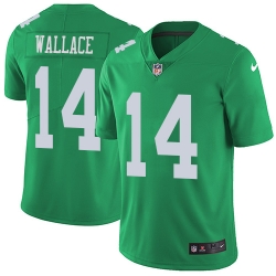 Nike Eagles #14 Mike Wallace Green Mens Stitched NFL Limited Rush Jersey