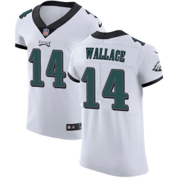 Nike Eagles #14 Mike Wallace White Mens Stitched NFL Vapor Untouchable Elite Jersey