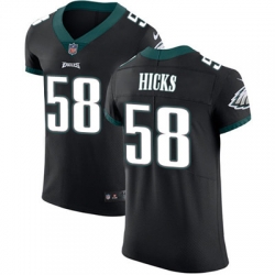 Nike Eagles #58 Jordan Hicks Black Alternate Mens Stitched NFL Vapor Untouchable Elite Jersey