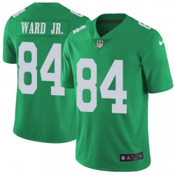 Nike Eagles 84 Greg Ward Jr  Green Men Stitched NFL Limited Rush Jersey