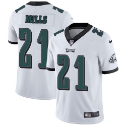 Nike Philadelphia Eagles 21 Jalen Mills White Men Stitched NFL Vapor Untouchable Limited Jersey