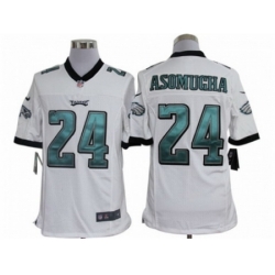 Nike Philadelphia Eagles 24 Nnamdi Asomugha White Limited NFL Jersey