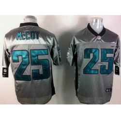 Nike Philadelphia Eagles 25 LeSean McCoy Grey Shadow Elite NFL Jersey