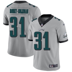 Nike Philadelphia Eagles 31 Nickell Robey Coleman Silver Men Stitched NFL Limited Inverted Legend Jersey