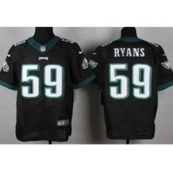 Nike Philadelphia Eagles 59 DeMeco Ryans Black Elite NFL Jersey