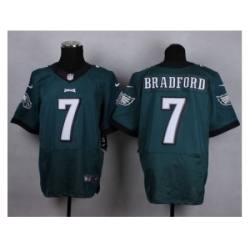 Nike Philadelphia Eagles 7 Sam Bradford Midnight Green Elite NFL Jersey