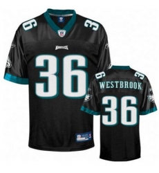 Philadelphia Eagles 36 Brian Westbrook Black Elite mens jersey