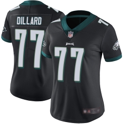 Eagles 77 Andre Dillard Black Alternate Women Stitched Football Vapor Untouchable Limited Jersey