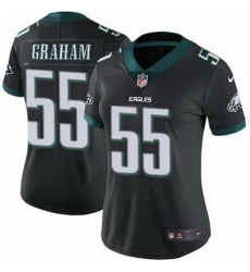 Women Philadelphia Eagles Brandon Graham #55 Black F U S E Stitched NFL Jersey