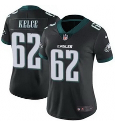 Women Philadelphia Eagles Jason Kelce #62 Black F U S E Stitched NFL Jersey