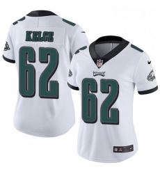 Womens Nike Philadelphia Eagles 62 Jason Kelce White Vapor Untouchable Limited Player NFL Jersey