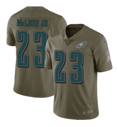 Nike Eagles #23 Rodney McLeod Jr Olive Youth Stitched NFL Limited 2017 Salute to Service Jersey