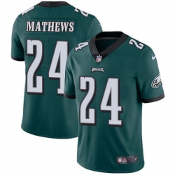 Nike Eagles #24 Ryan Mathews Midnight Green Team Color Youth Stitched NFL Vapor Untouchable Limited Jersey