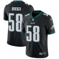 Nike Eagles #58 Jordan Hicks Black Alternate Youth Stitched NFL Vapor Untouchable Limited Jersey