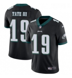 Youth Nike Philadelphia Eagles 19 Golden Tate III Black Alternate Vapor Untouchable Limited Player NFL Jerse