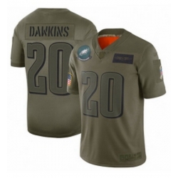 Youth Philadelphia Eagles 20 Brian Dawkins Limited Camo 2019 Salute to Service Football Jersey