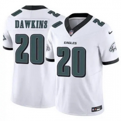 Youth Philadelphia Eagles Brian Dawkins #20 White F U S E Stitched NFL Jersey