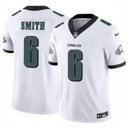 Youth Philadelphia Eagles DeVonta Smith #6 White F U S E Stitched NFL Jersey