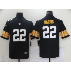 Men Nike Pittsburgh Steelres Najee Harris 22 Black Vapor Limited Jersey