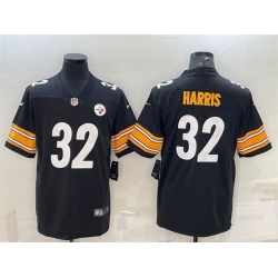 Men Pittsburgh Steelers 32 Franco Harris Black Vapor Untouchable Limited Stitched Jersey