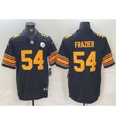 Men Pittsburgh Steelers 54 Zach Frazier Black Color Rush Untouchable Limited Stitched Jersey