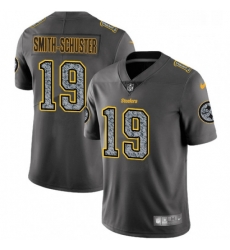Mens Nike Pittsburgh Steelers 19 JuJu Smith Schuster Gray Static Vapor Untouchable Limited NFL Jersey