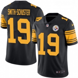 Mens Nike Pittsburgh Steelers 19 JuJu Smith Schuster Limited Black Rush Vapor Untouchable NFL Jersey