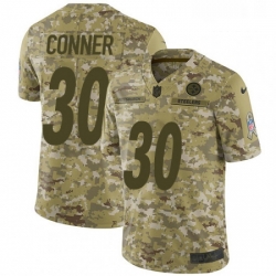 Mens Nike Pittsburgh Steelers 30 James Conner Limited Camo 2018 Salute to Service NFL Jersey