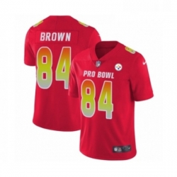 Mens Nike Pittsburgh Steelers 84 Antonio Brown Limited Red AFC 2019 Pro Bowl NFL Jersey