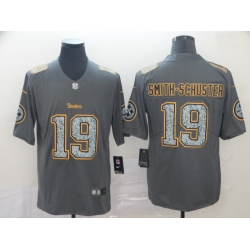 Nike Steelers 19 JuJu Smith Schuster Gray Camo Vapor Untouchable Limited Jersey