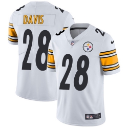 Nike Steelers #28 Sean Davis White Mens Stitched NFL Vapor Untouchable Limited Jersey