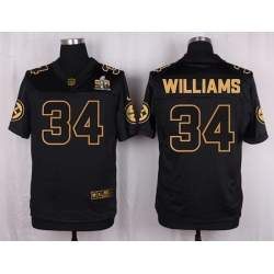 Nike Steelers #34 DeAngelo Williams Black Mens Stitched NFL Elite Pro Line Gold Collection Jer