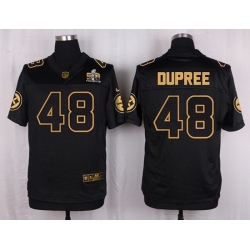 Nike Steelers #48 Bud Dupree Black Mens Stitched NFL Elite Pro Line Gold Collection Jersey